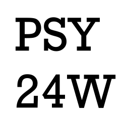 PSY 24W